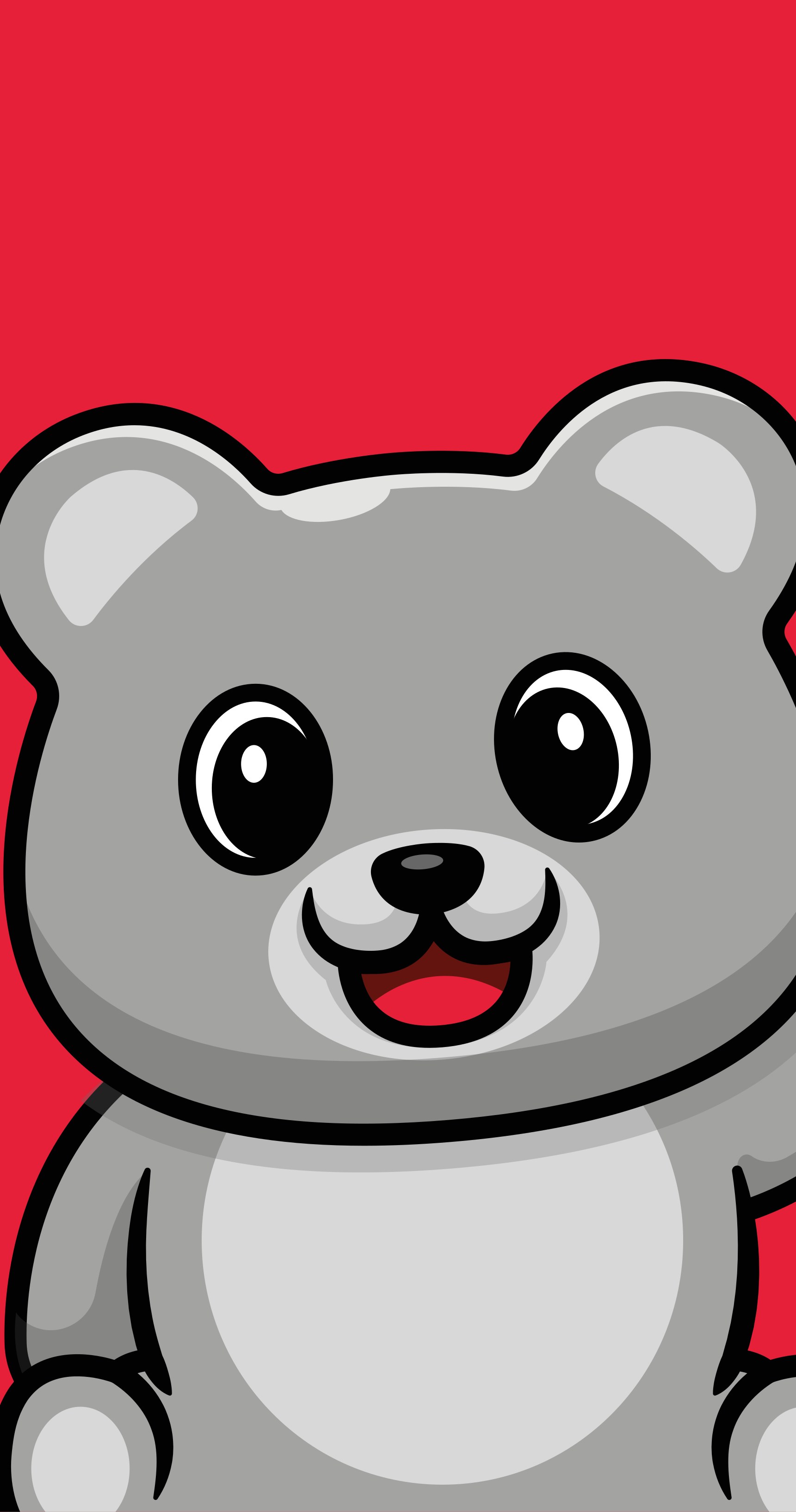 Alfombra vinílica infantil cara de oso alegre - TenVinilo