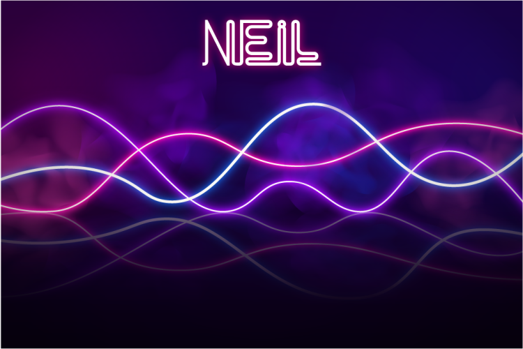 Alfombra vinílica personalizable exhibición de luces de neón - TenVinilo