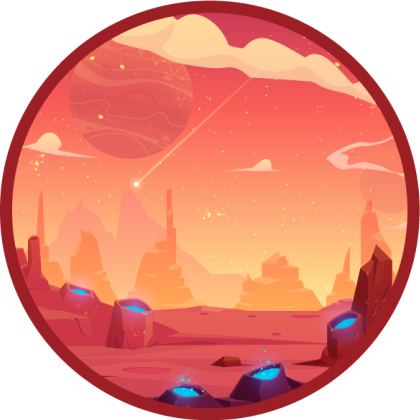 Alfombra vinílica de estrellas escena cósmica del desierto - TenVinilo