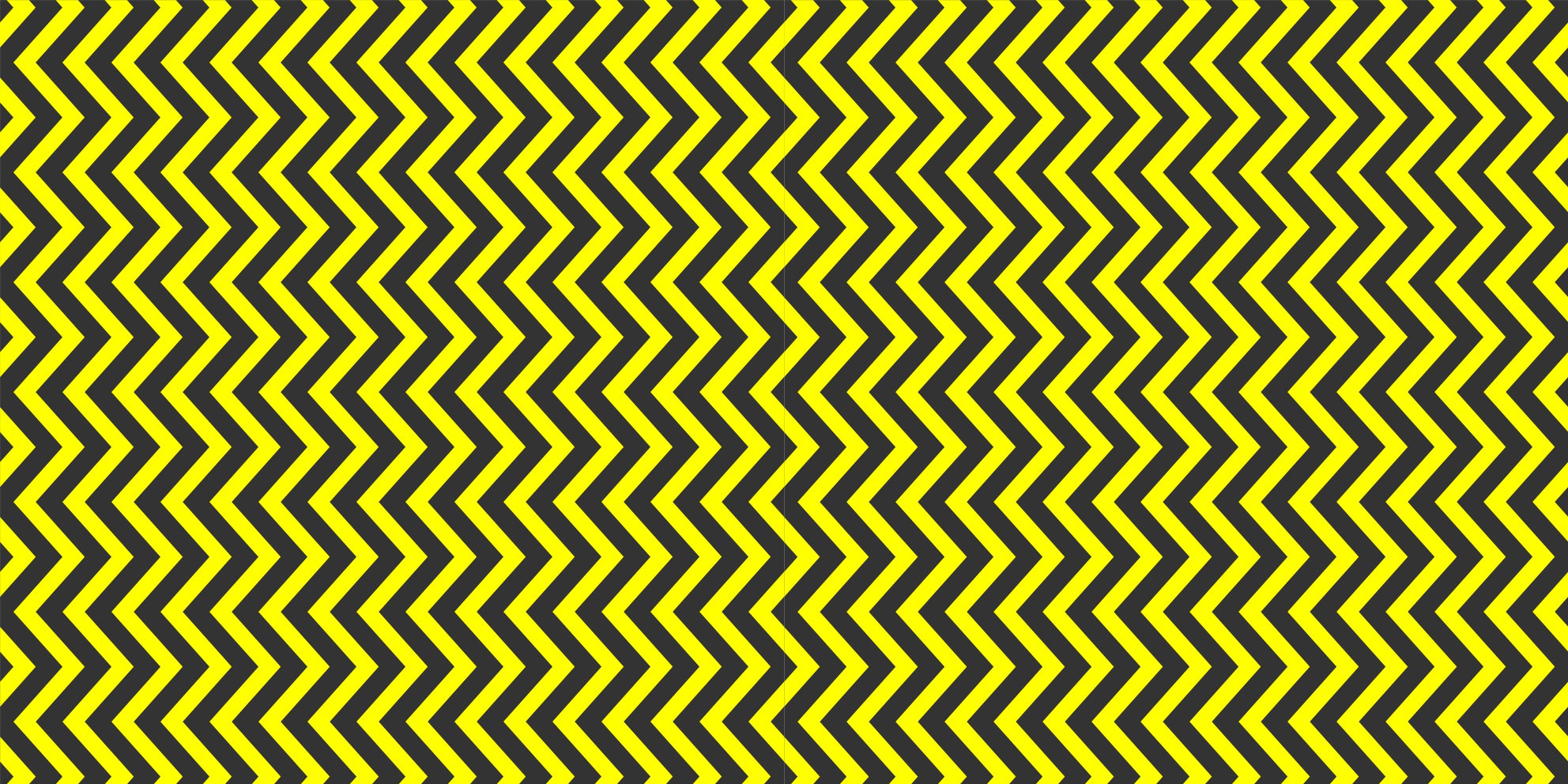 Alfombra vinílica dormitorio Diseño en zigzag negro y amarillo - TenVinilo