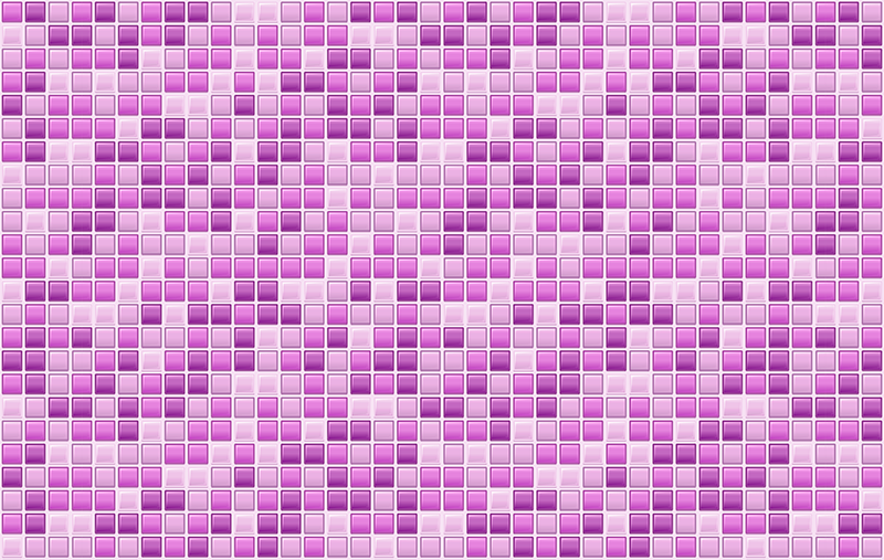 Alfombra vinilo cocina Azulejo de tonos morados - TenVinilo