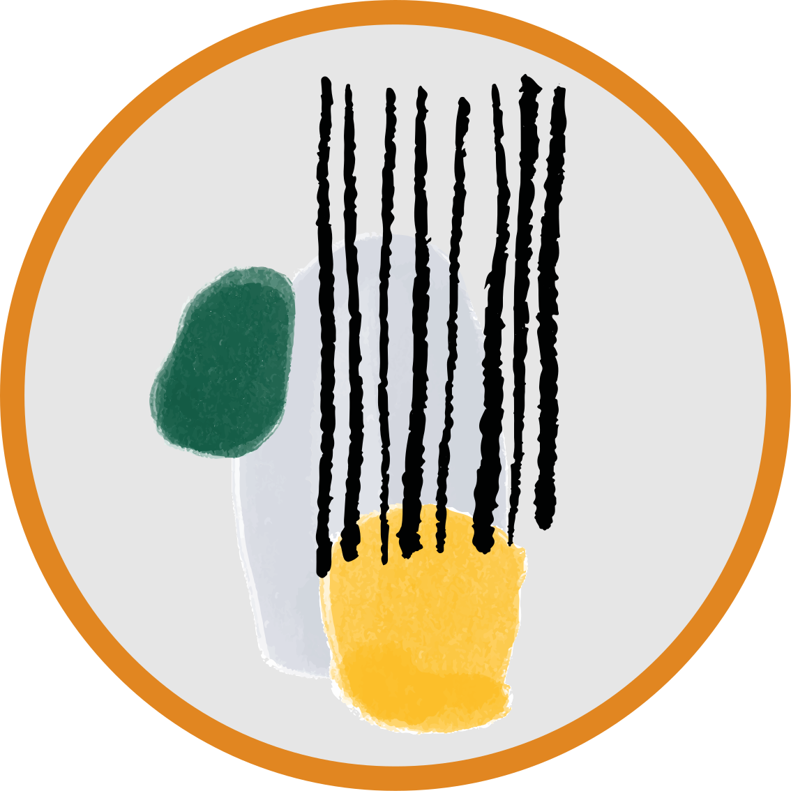 Alfombra de vinilo geométrica Pintura arte abstracto - TenVinilo