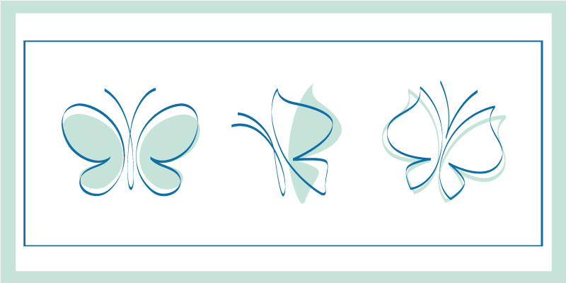 Aflombra vinílica animales motivo de trío de mariposas - TenVinilo