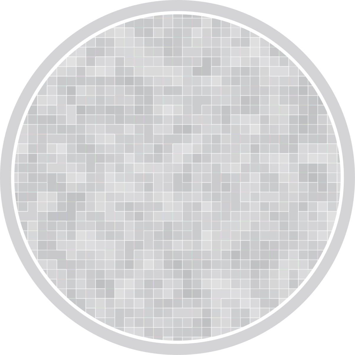 Alfombra vinílica baño elegante patrón de mosaico - TenVinilo