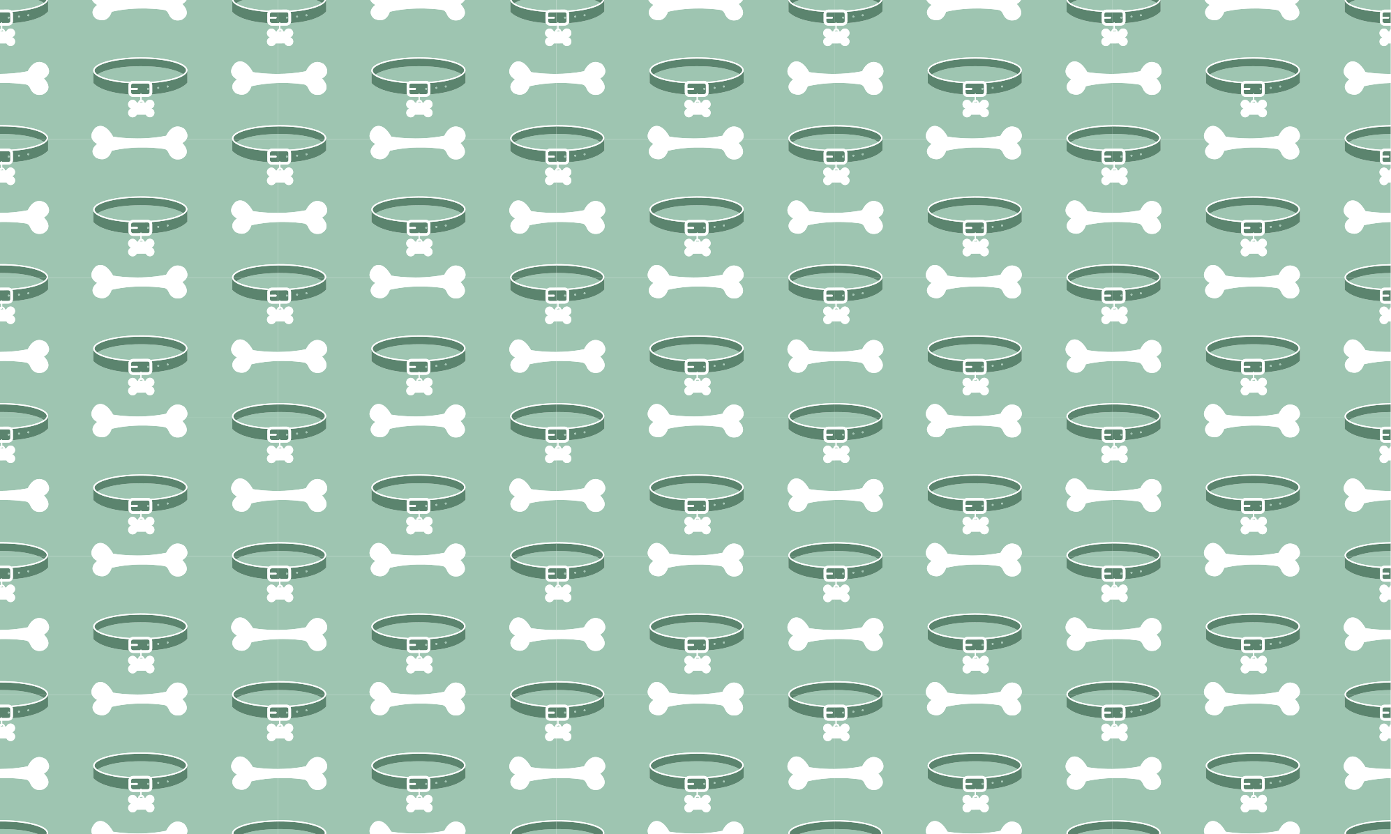 Aflombra vinílica animales patrón de huesos de perro - TenVinilo