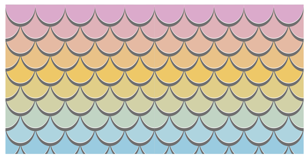 Alfombra vinílica textura patrón de escamas de colores - TenVinilo