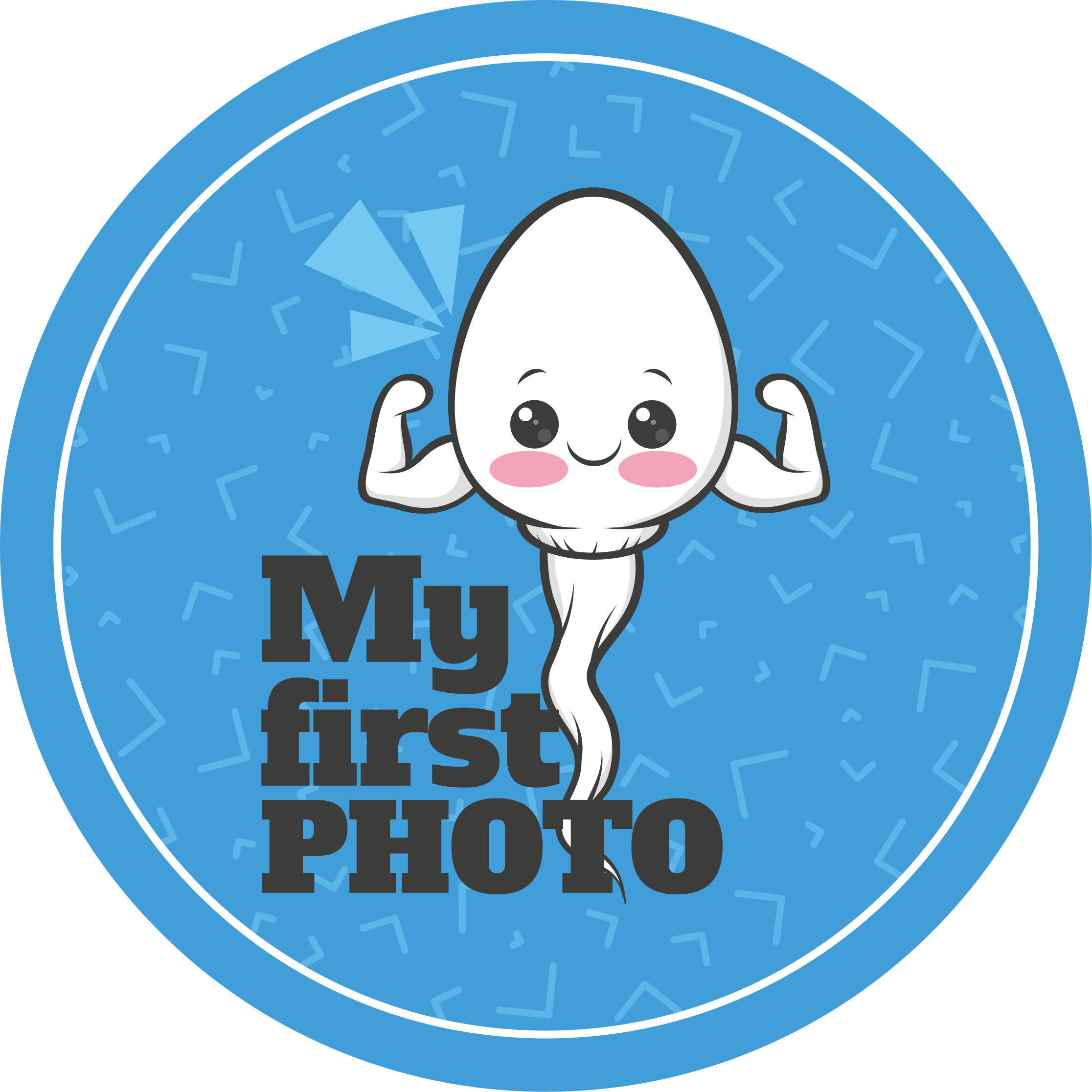 Alfombra vinílica frase mi primera foto - TenVinilo