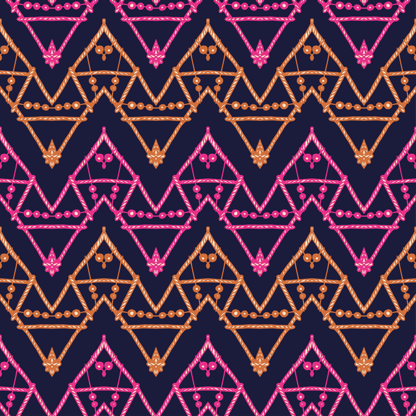 Alfombra vinílica étnica patrón tribal colorido - TenVinilo