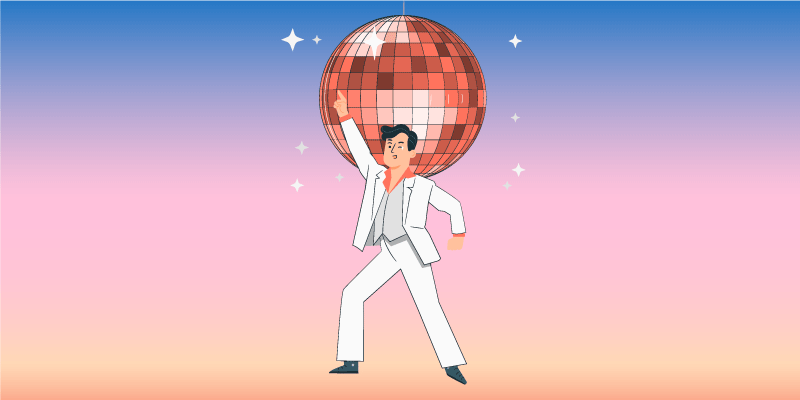 Alfombra vinílica infantil vibraciones de fiesta de baile - TenVinilo