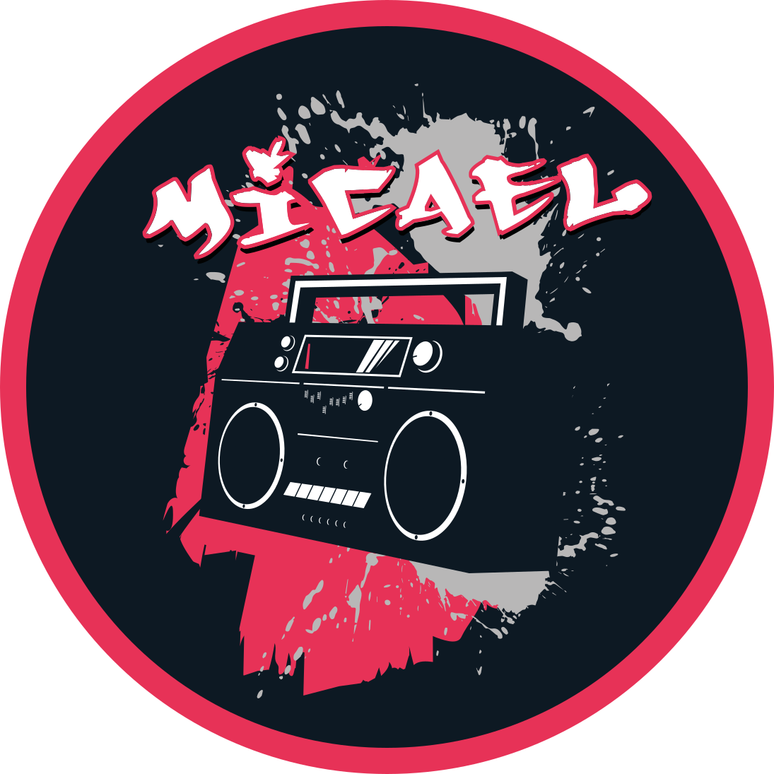 Alfombra vinílica personalizable Hip hop reproductor de cd graffi - TenVinilo