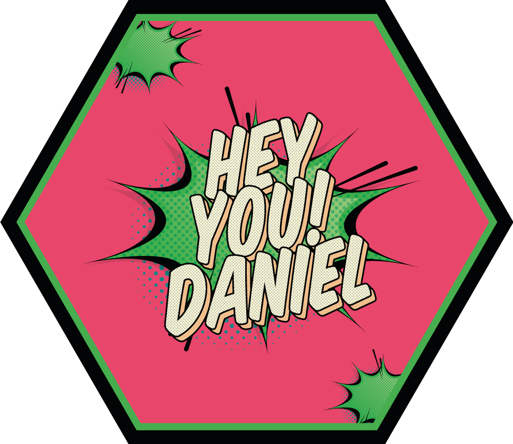 Alfombra vinílica personalizable saludo estilo cómic - TenVinilo