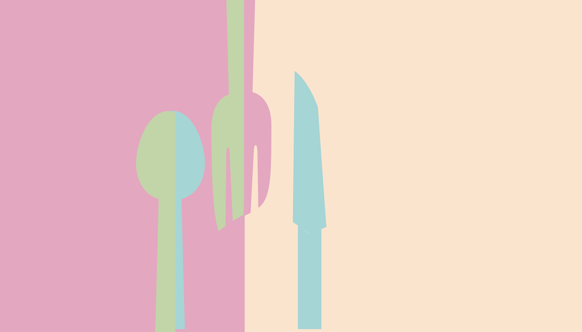 Alfombra vinílica cocina siluetas de utensilios con estilo - TenVinilo