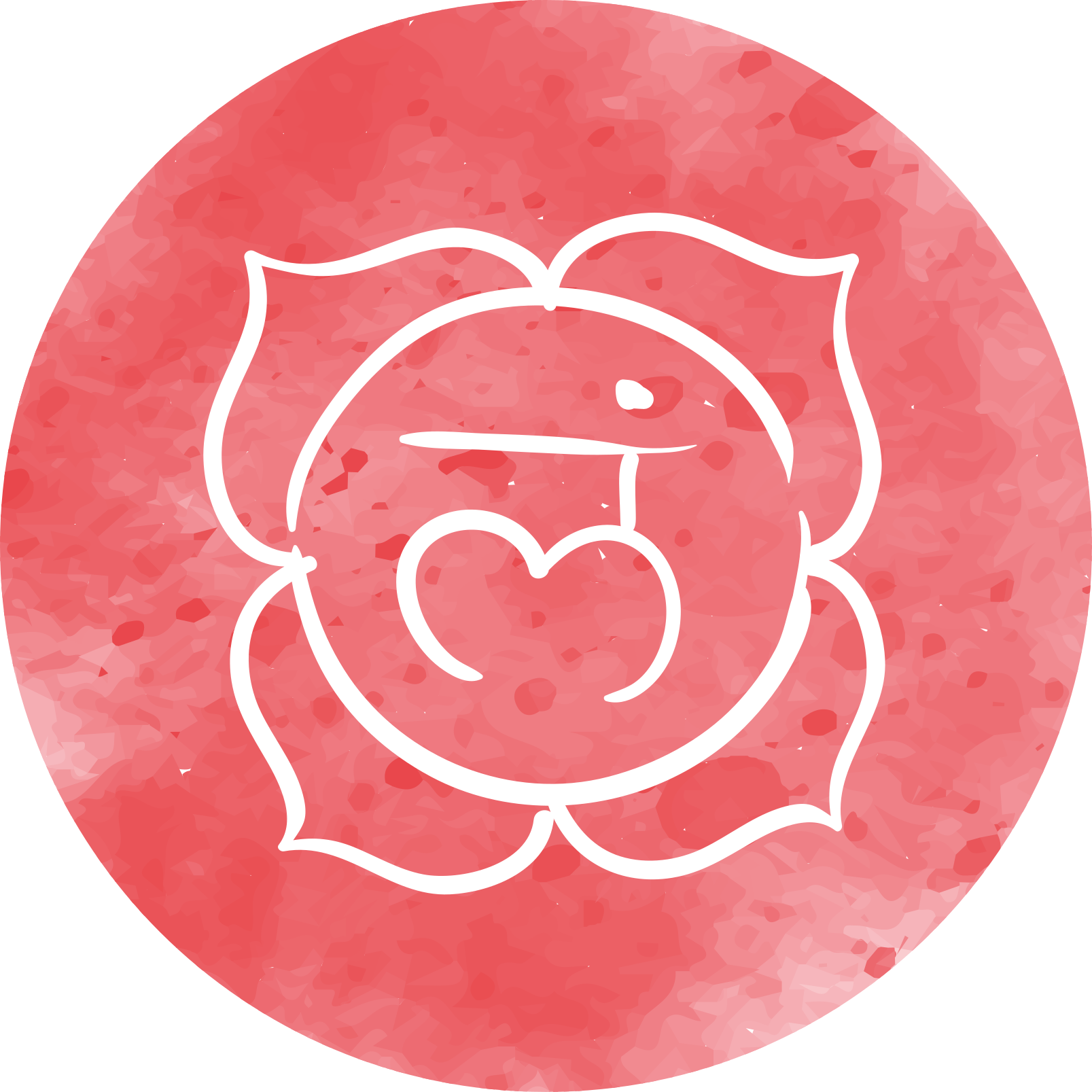 Alfombra vinílica mandala diseño de rosa circular - TenVinilo