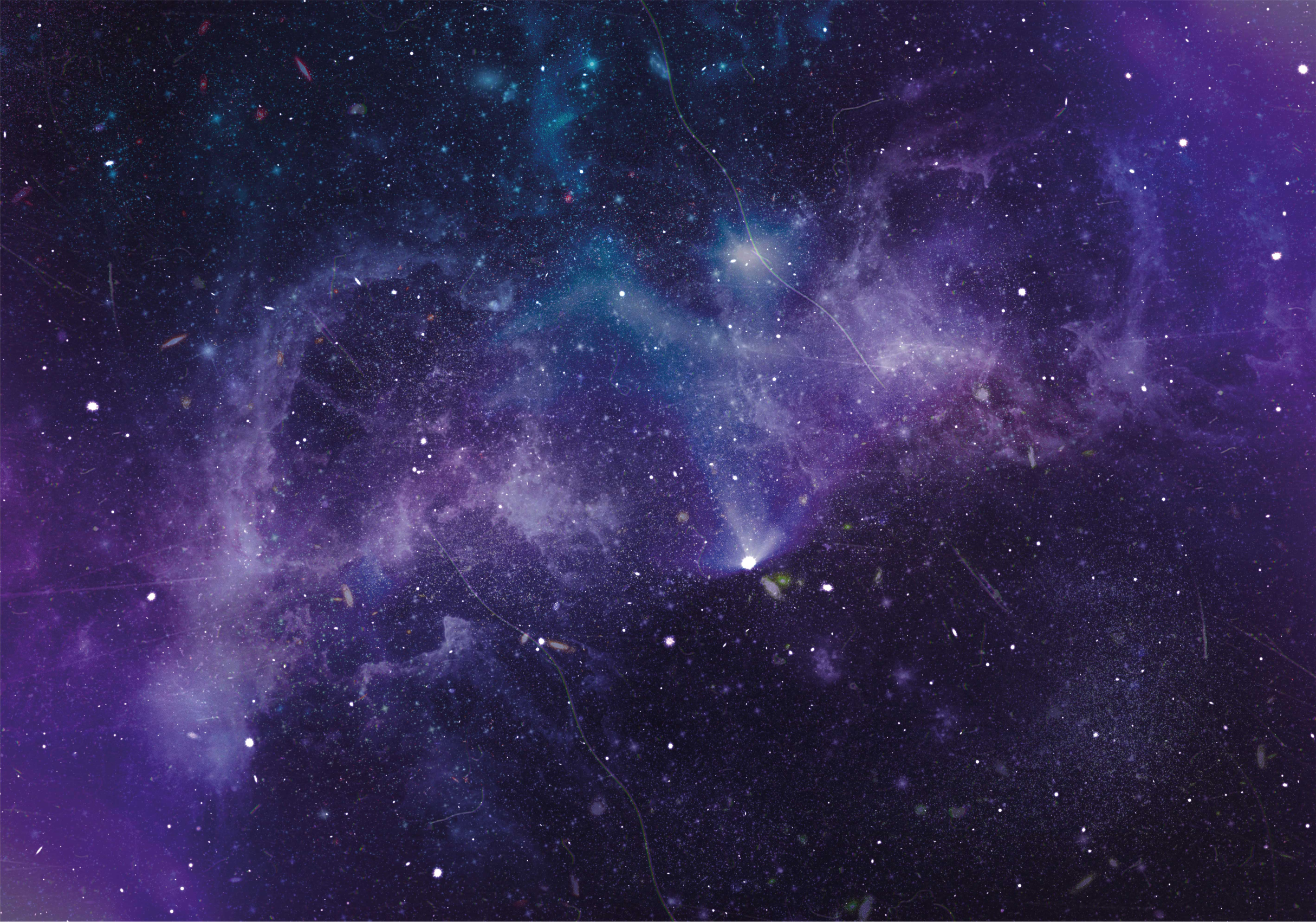 Alfombra vinílica naturaleza Ducha estrella morada - TenVinilo