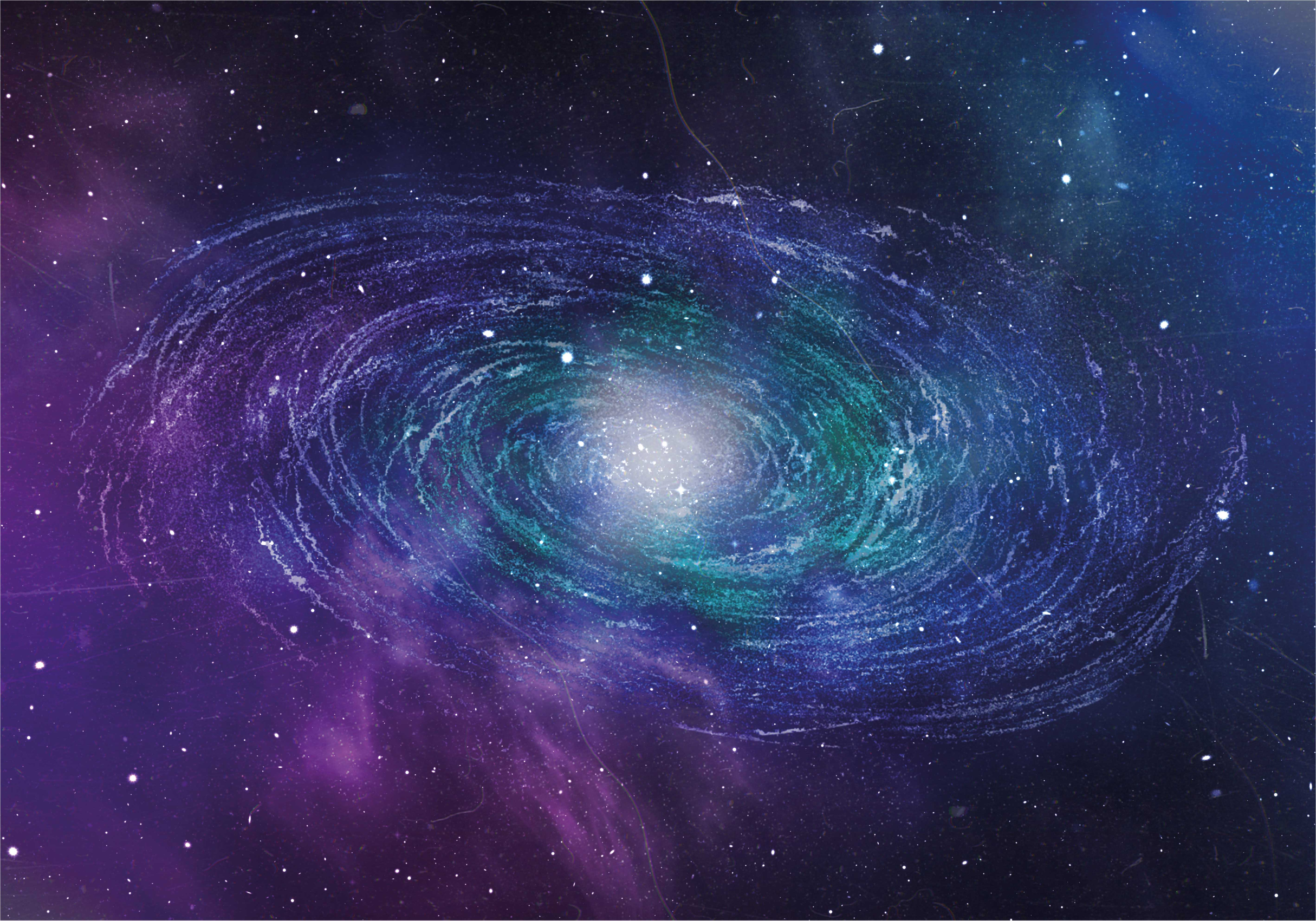 Alfombra vinílica de estrellas patrón de remolino galáctico - TenVinilo