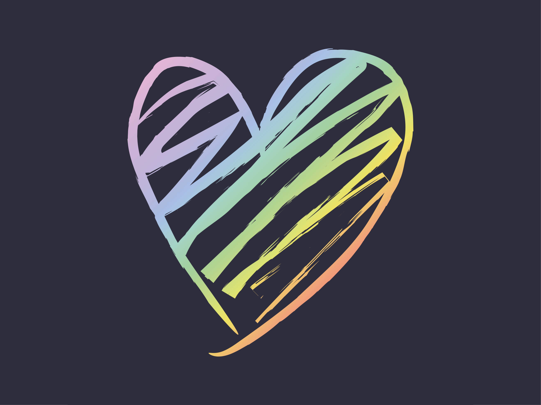 Alfombra vinílica juvenil corazón arcoiris - TenVinilo