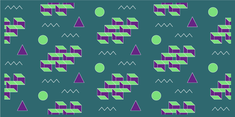 Alfombra vinílica vintage Ilusión óptica - TenVinilo