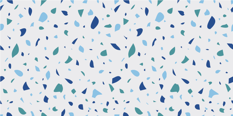 Alfombra vinílica imitación mármol patrón colorido - TenVinilo