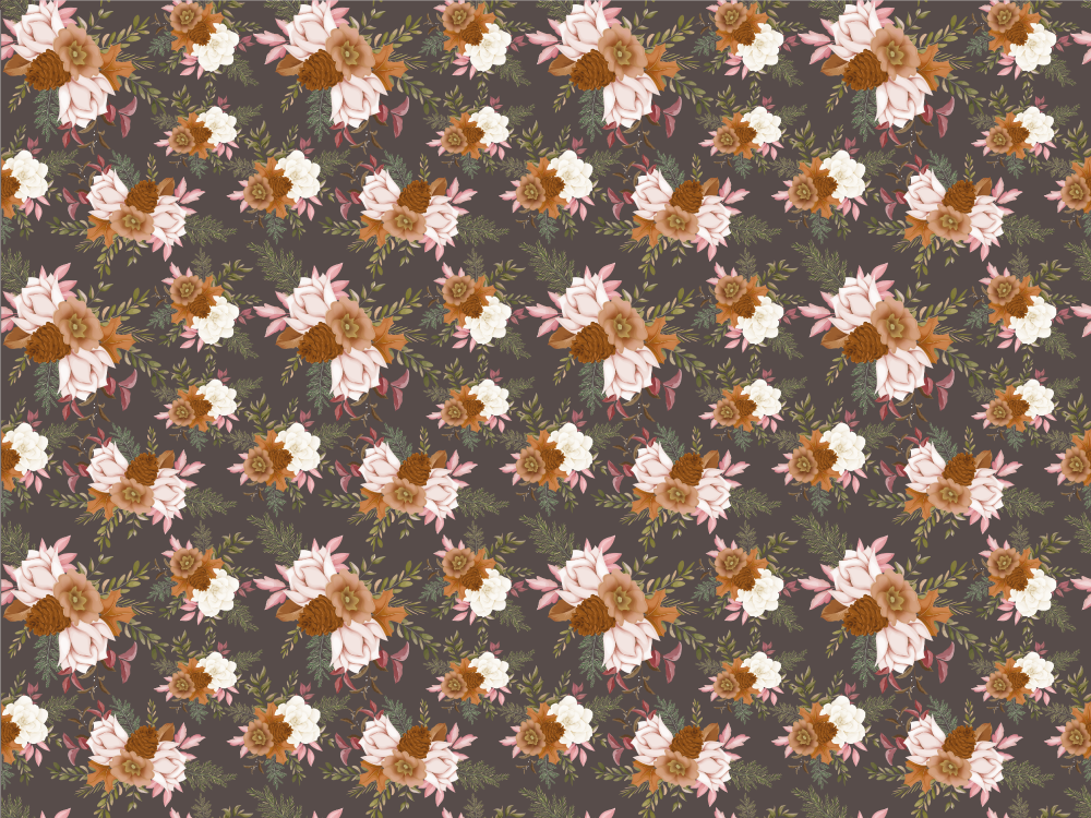 Alfombra vinílica flores elegancia con estampado floral - TenVinilo