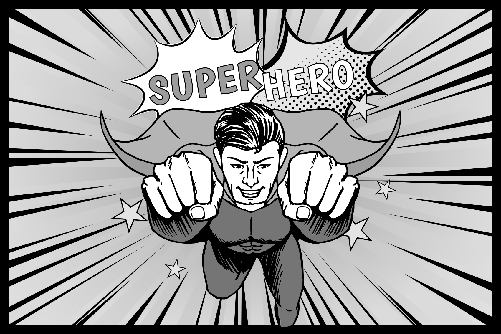 Alfombra vinílica infantil gráfico dinámico de superhéroe - TenVinilo