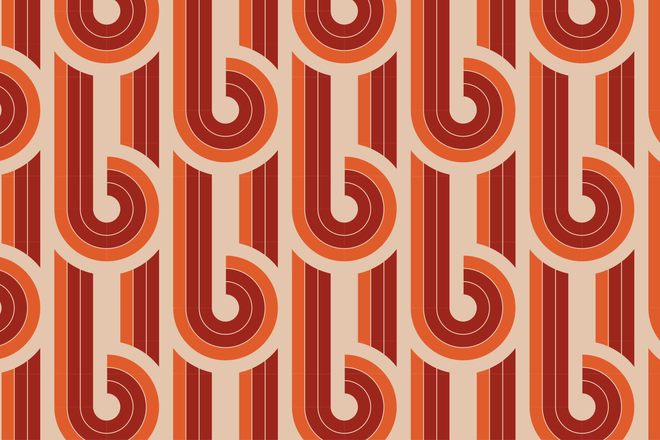 Alfombra vinílica geométrica patrón geométrico retro - TenVinilo