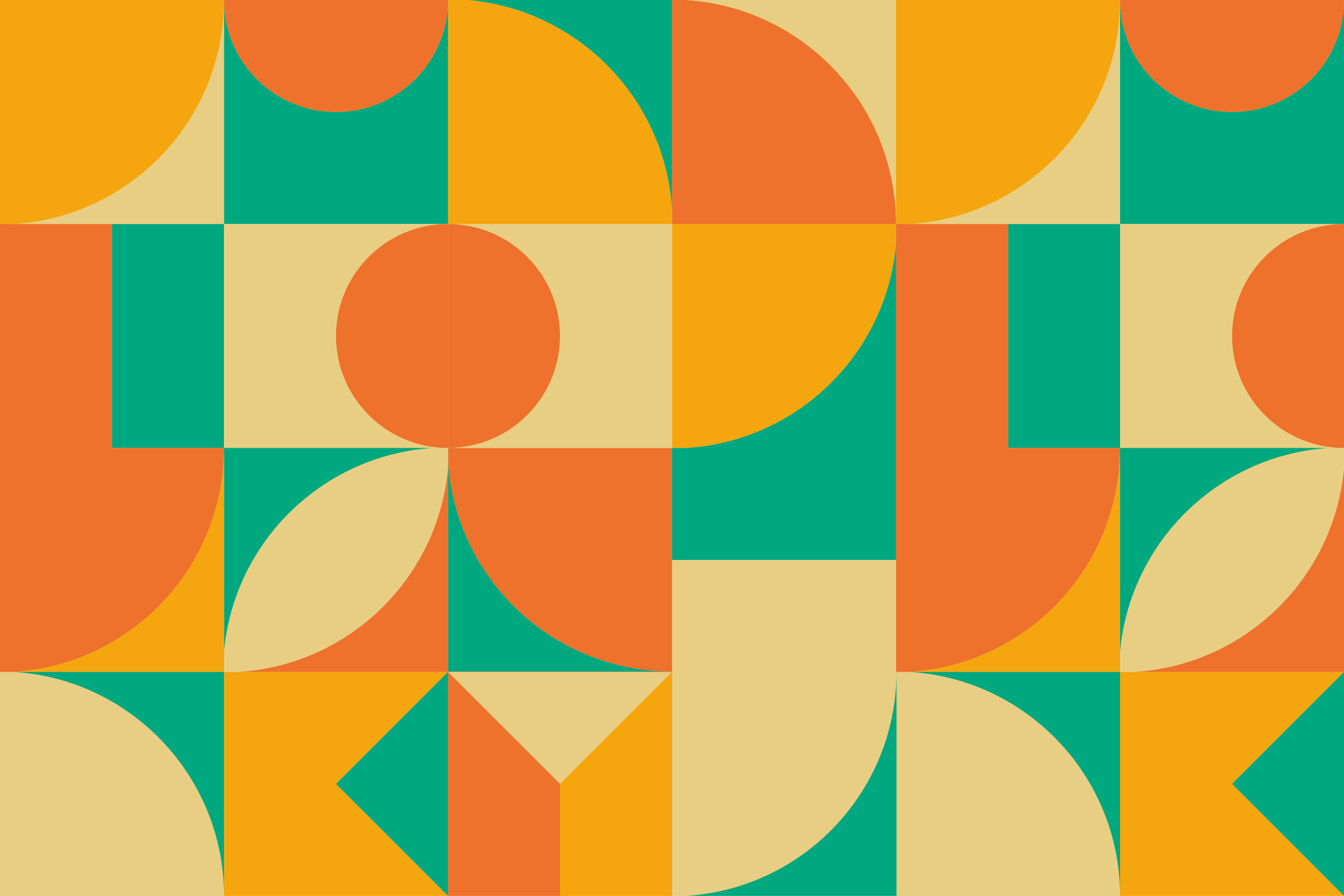 Alfombra vinílica geométrica patrón geométrico colorido - TenVinilo