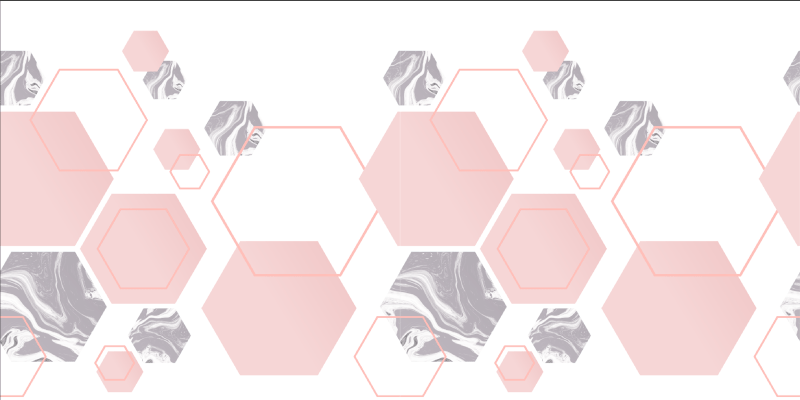 Alfombra vinílica mosaico hexágonos de mármol - TenVinilo