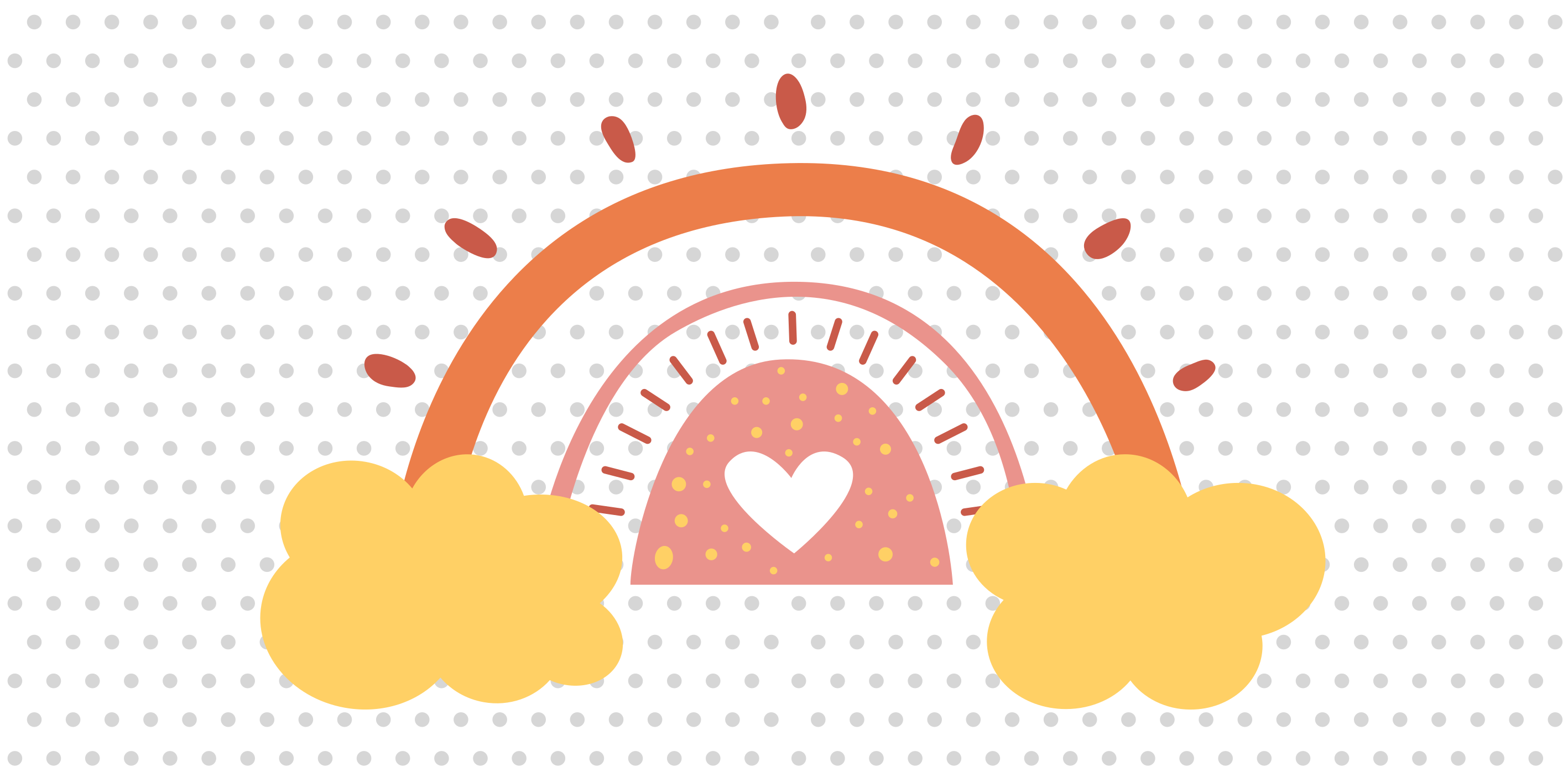 Alfombra vinílica bebé paisaje de nubes arcoiris - TenVinilo