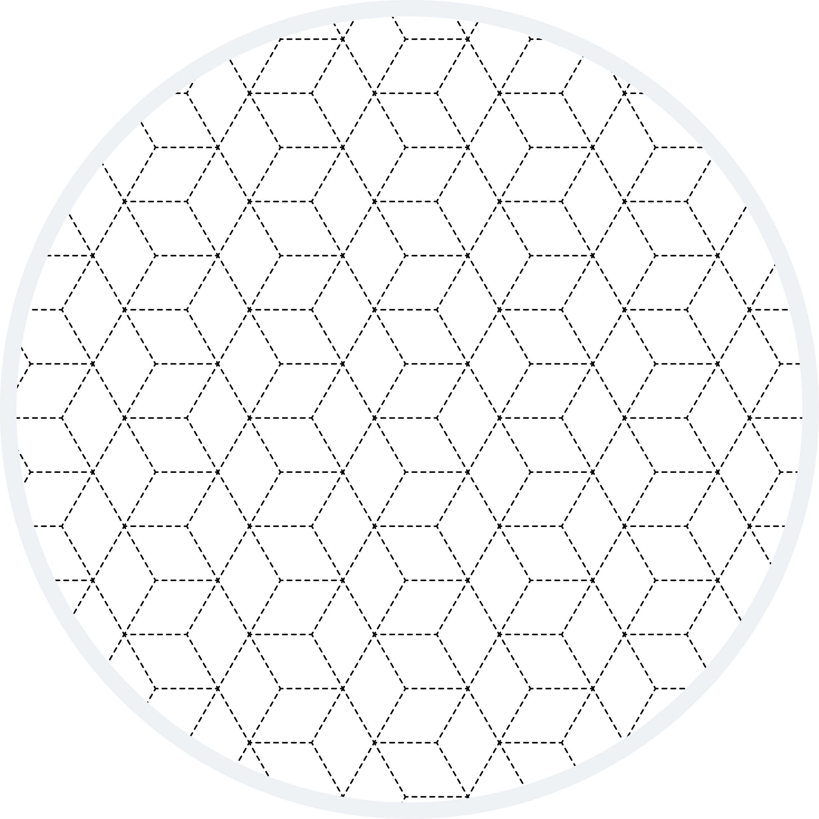 Alfombra vinílica geométrica patrón de contorno hexagonal - TenVinilo