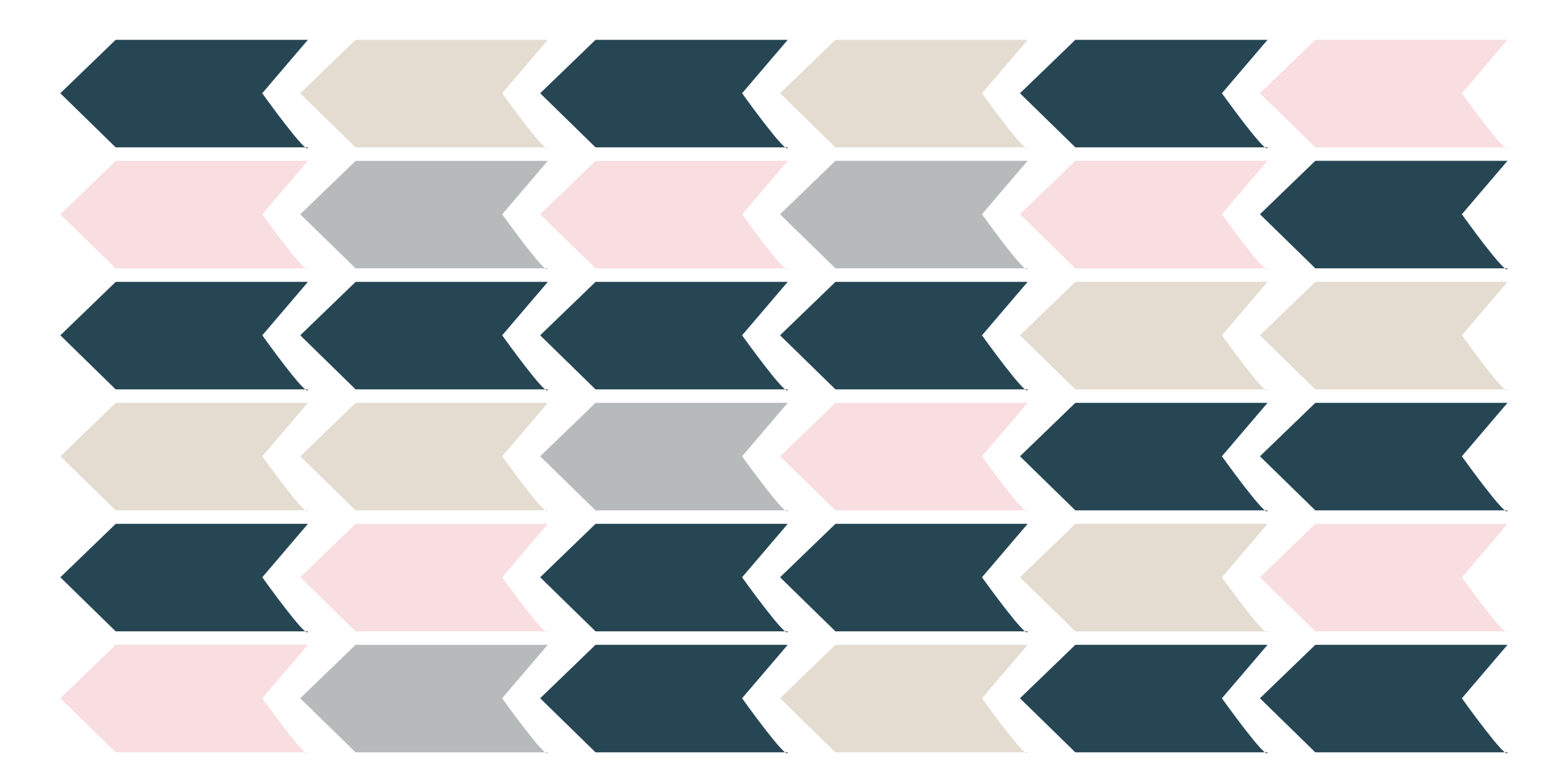 Alfombra de vinilo geométrica Patrón de flechas de color pastel - TenVinilo