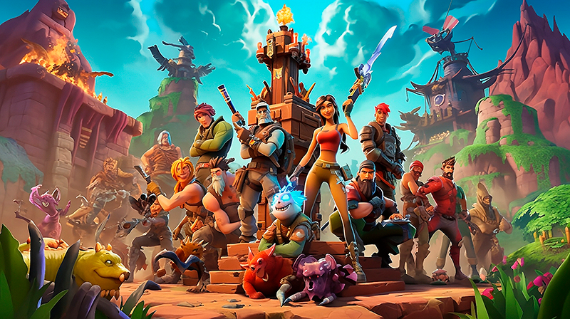 Alfombra vinilo dormitorio personajes posando victoriosos - TenVinilo