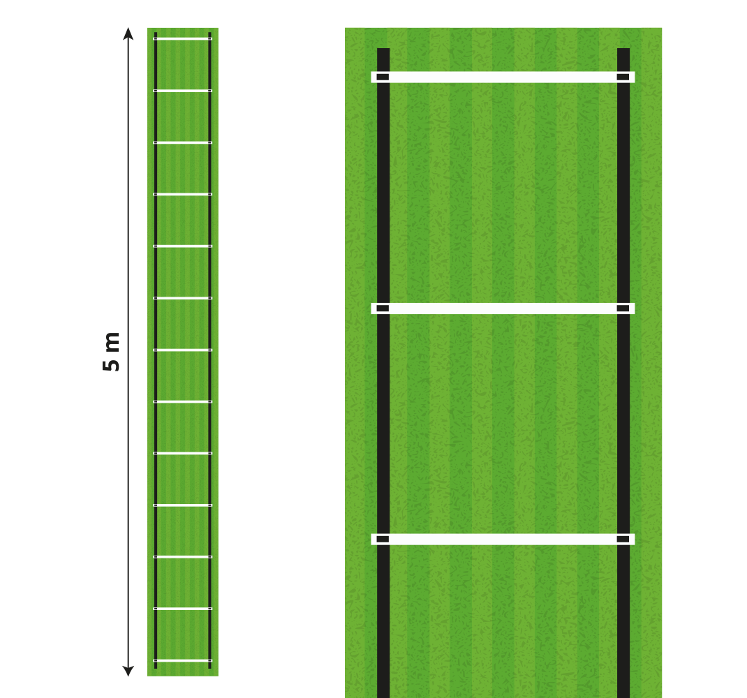 Alfombra de vinilo habitación juvenil escalera de entrenamiento d - TenVinilo