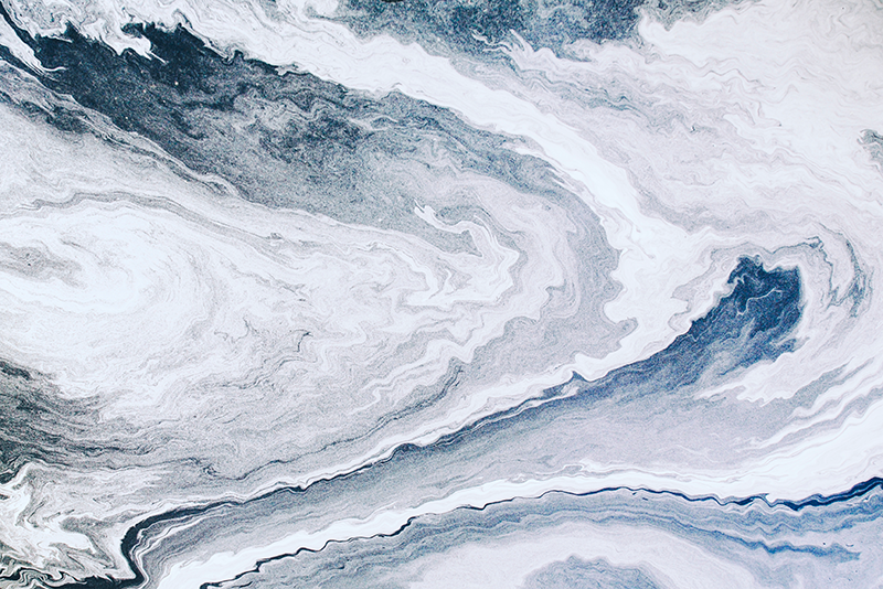 Alfombra vinílica imitación mármol minimalista azul y gris - TenVinilo