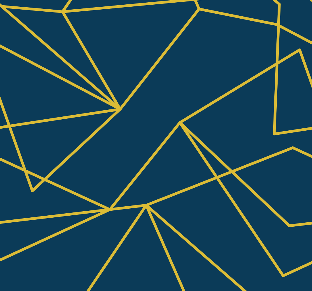 Aflombra vinilica azul líneas geométricas doradas - TenVinilo