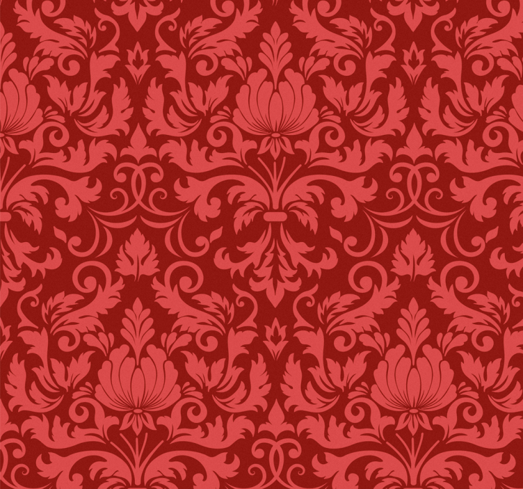 Papel tapiz barroco con patrón floral barroco - TenVinilo