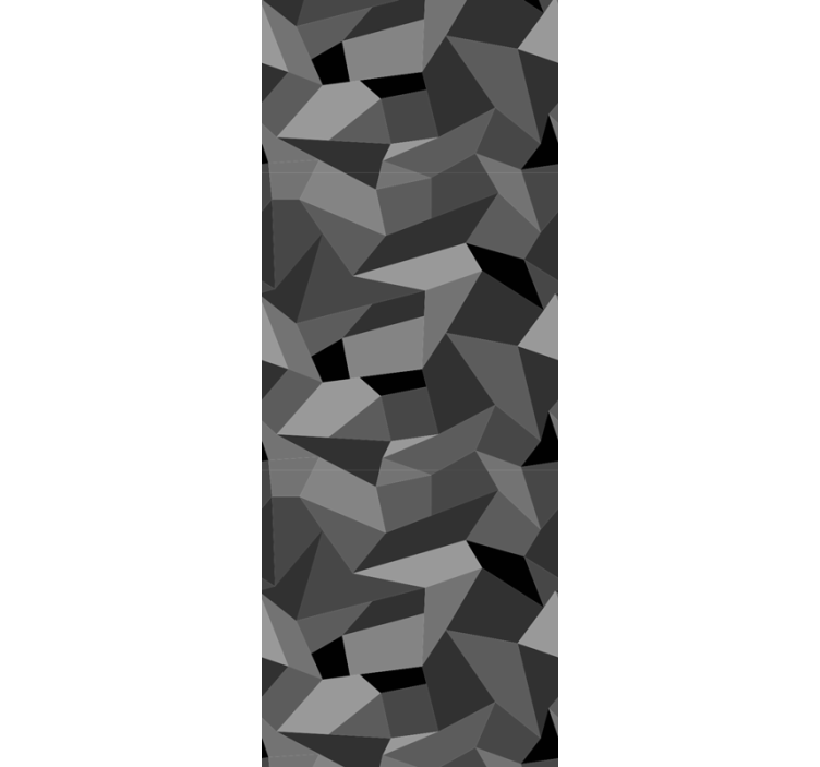 Papel tapiz geométrico formas grises nítidas - TenVinilo