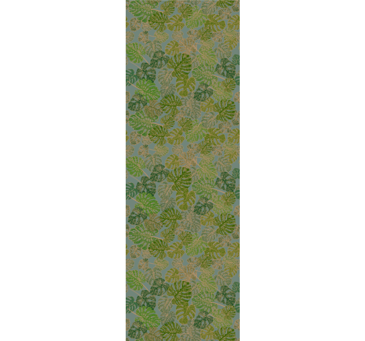 Papel tapiz hojas motivo verde monstera - TenVinilo