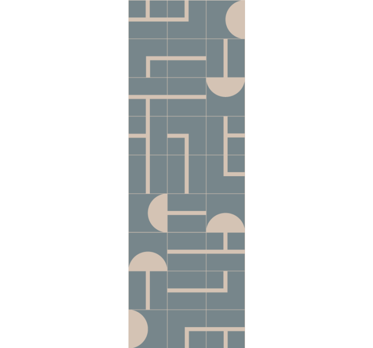 Papel tapiz geométrico formas elegantes de color beige - TenVinilo