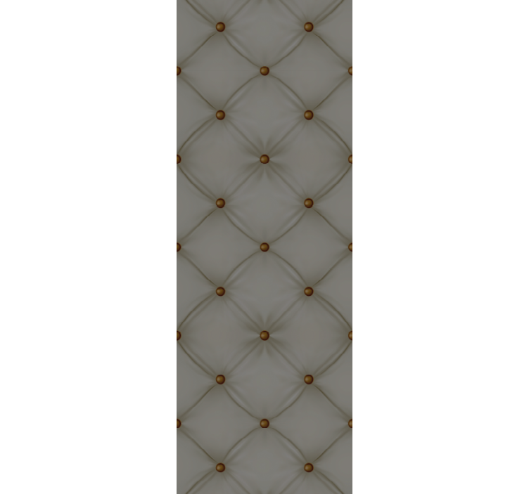 Papel tapiz textura motivo acolchado gris - TenVinilo