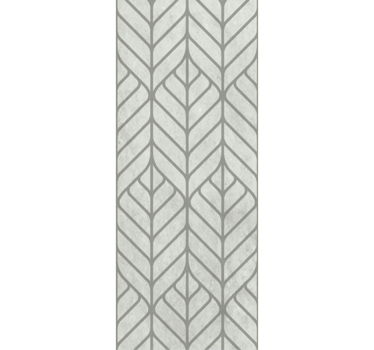 Papel tapiz para sala diseño geométrico frondoso - TenVinilo