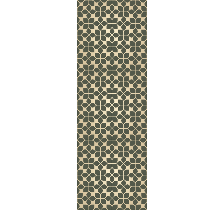 Papel tapiz recámara matrimonial estilo floral geométrico - TenVinilo