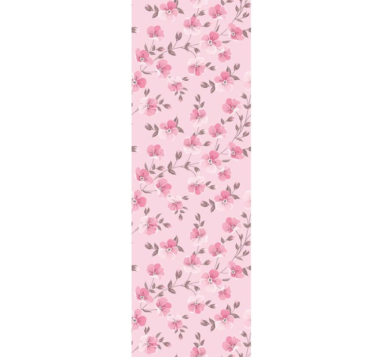 Papel tapiz flores arreglo floral rosa - TenVinilo