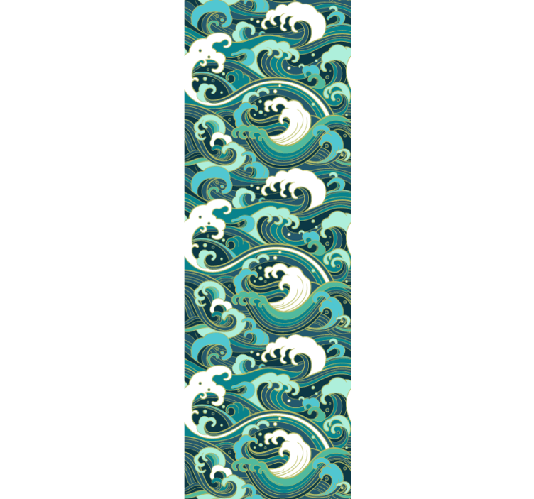 Papel tapiz naturaleza elegantes olas del océano - TenVinilo