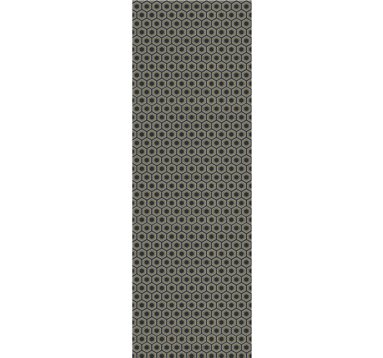 Papel tapiz 3D textura hexagonal - TenVinilo