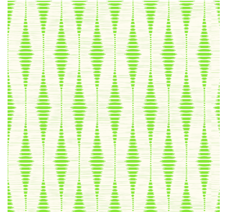 Papel tapiz geométrico rabaul ikat verde - TenVinilo