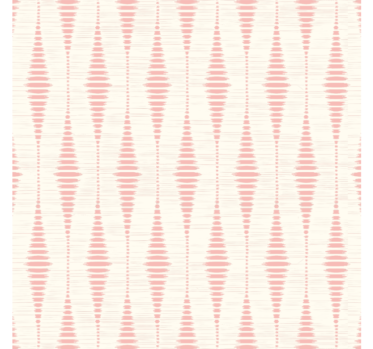 Papel tapiz geométrico ikat rabaul rosa pastel - TenVinilo