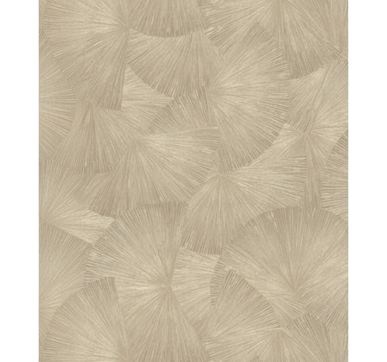 Papel tapiz hojas chic tan abstracto elegante - TenVinilo