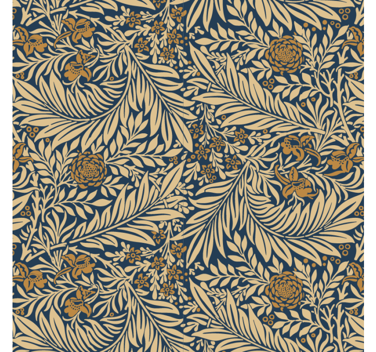 Papel tapiz para sala floral vintage - TenVinilo