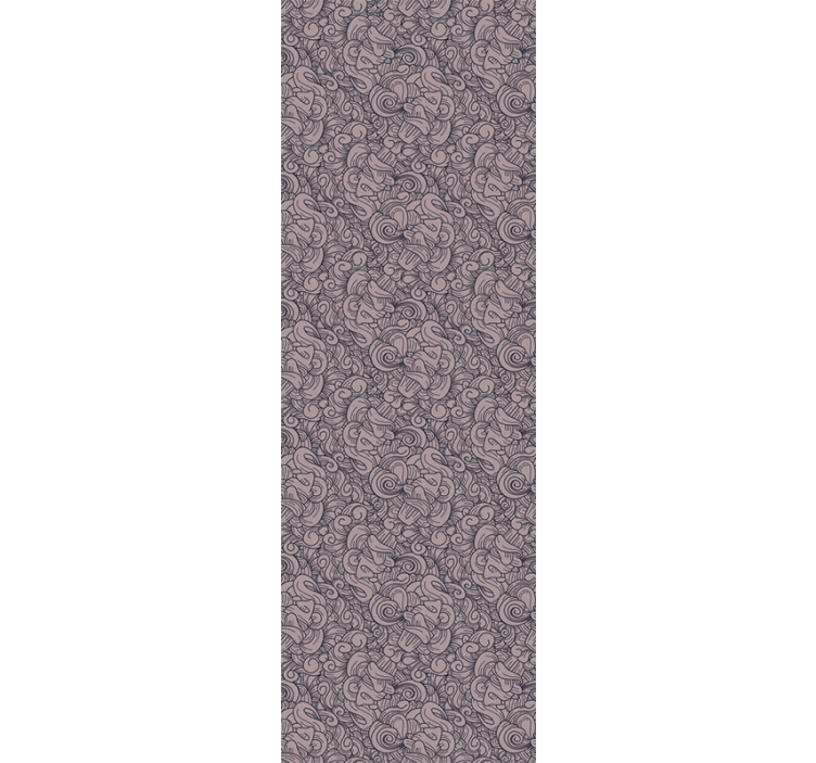 Papel tapiz para sala patrón paisley abstracto - TenVinilo