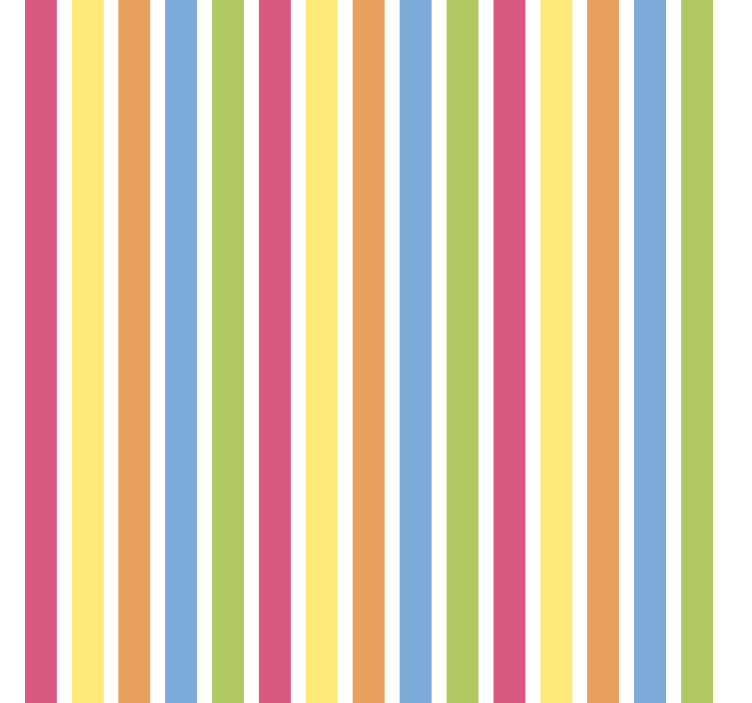 Papel tapiz ornamental diseño de rayas multicolor - TenVinilo